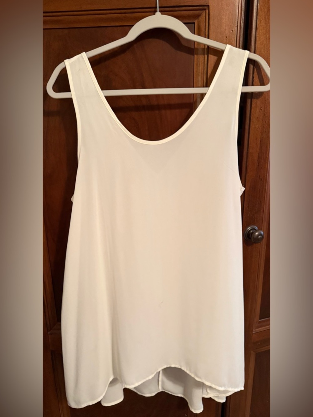 Lush Gauzy White Tank Large